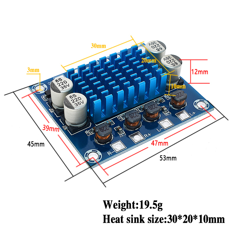 Bộ Khuếch Đại Âm Thanh Kỹ Thuật Số TPA3110 XH-A232 30W + 30W 2.0