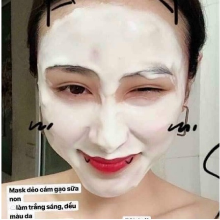 Bột đắp mặt- mặt nạ cám gạo sữa non