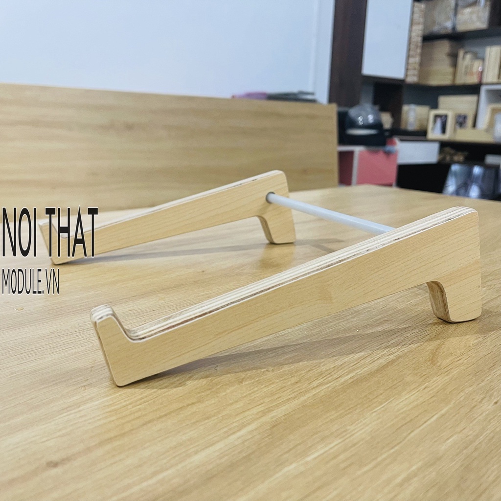 Giá đỡ laptop chất liệu gỗ plywood không ẩm mốc bền đẹp