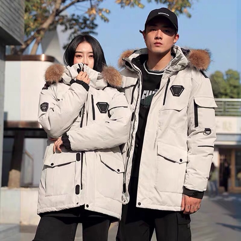 Áo khoác phao parka đại hàn giống running man đồ đôi cho nam nữ đều mặc được