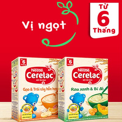 Bột ăn dặm Nestle Cerelac đủ vị 200g