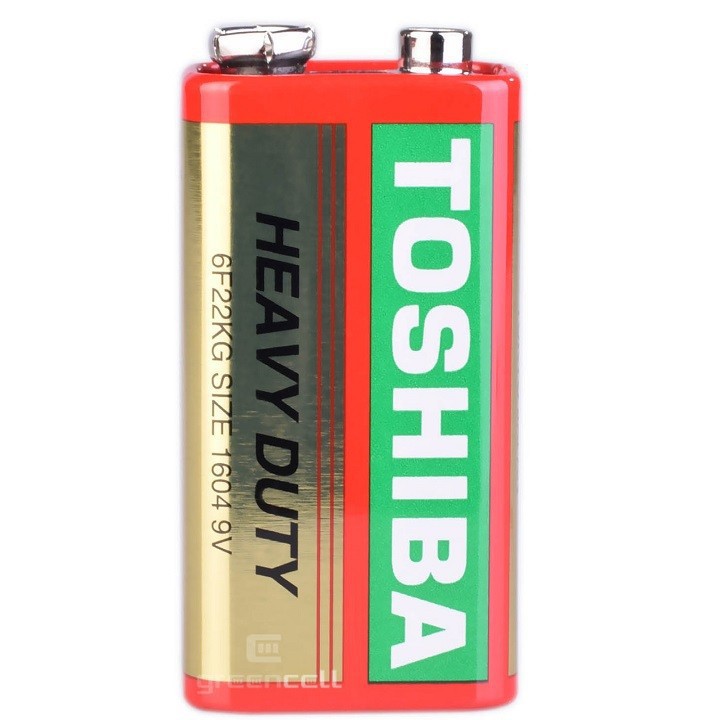 Pin vuông 9V Toshiba 6F22 Heavy Duty - Hộp 10 viên