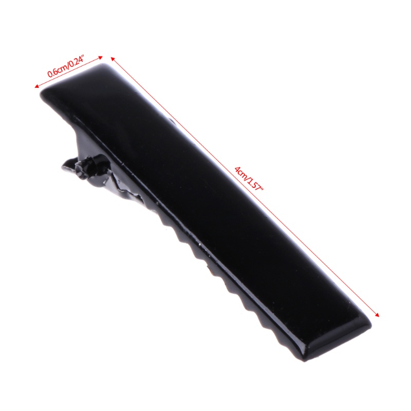 Kẹp Tóc Mỏ Vịt Màu Đen Làm Thủ Công DIY