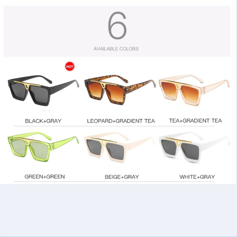 Kính Mát Gọng Vuông Trong Suốt Thời Trang Dành Cho Nam Và Nữ