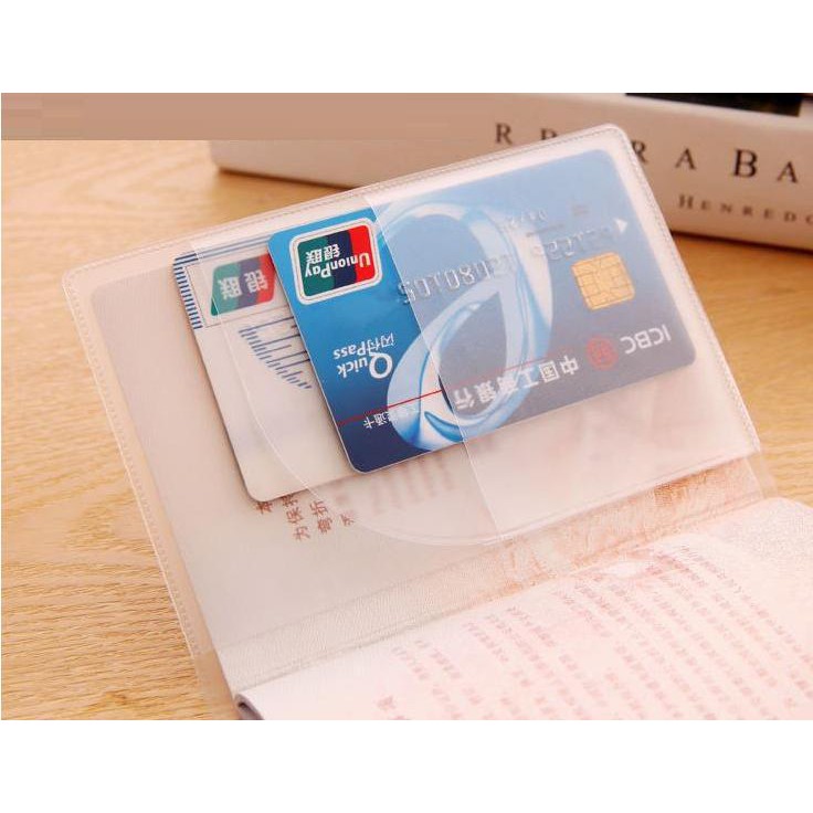 Vỏ Bọc Hộ Chiếu Có Khe Nhét Thẻ ATM Visa Name Card