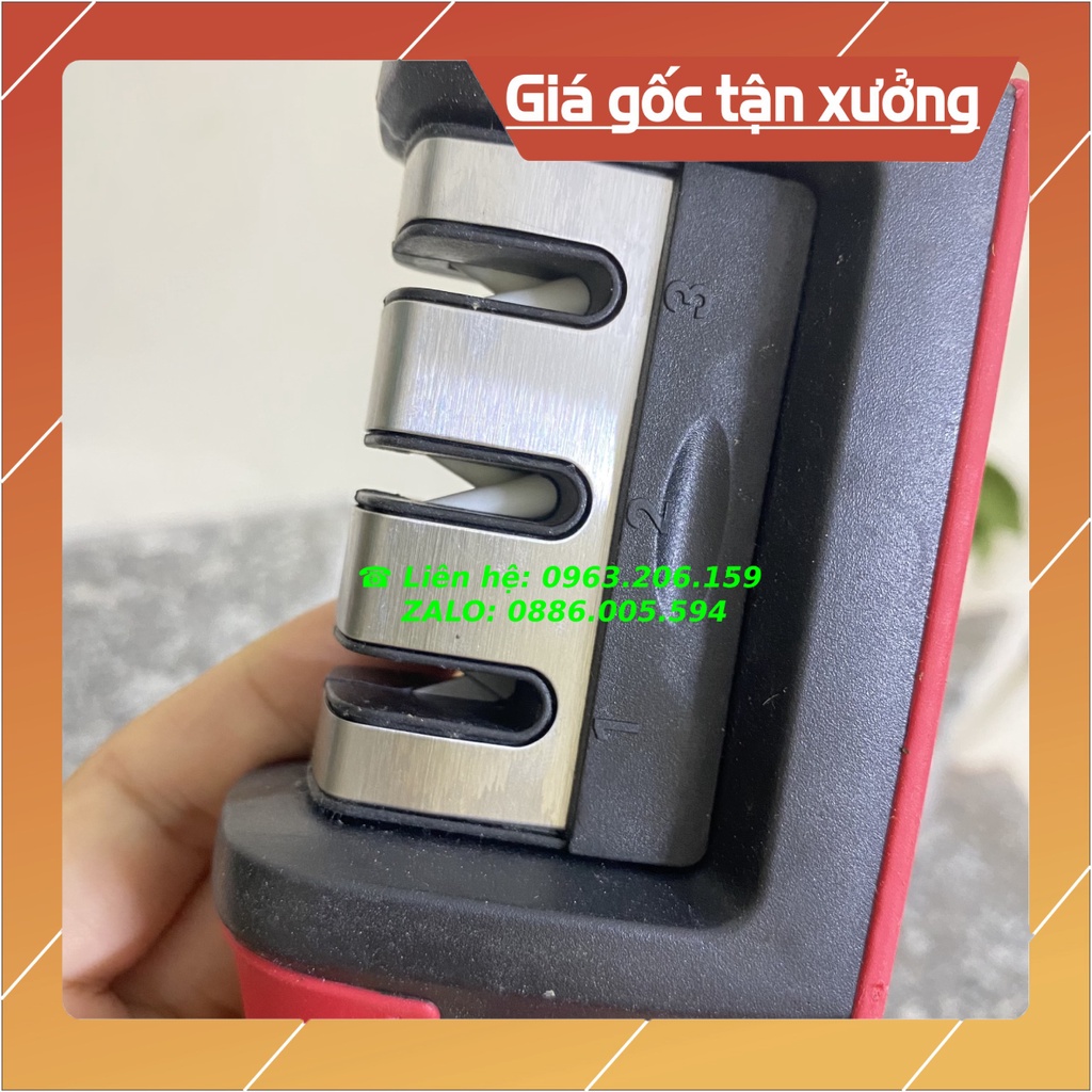 [HOT] Dụng Cụ Mài Dao Inox 3 Rãnh 3 Cấp Độ Cao Cấp