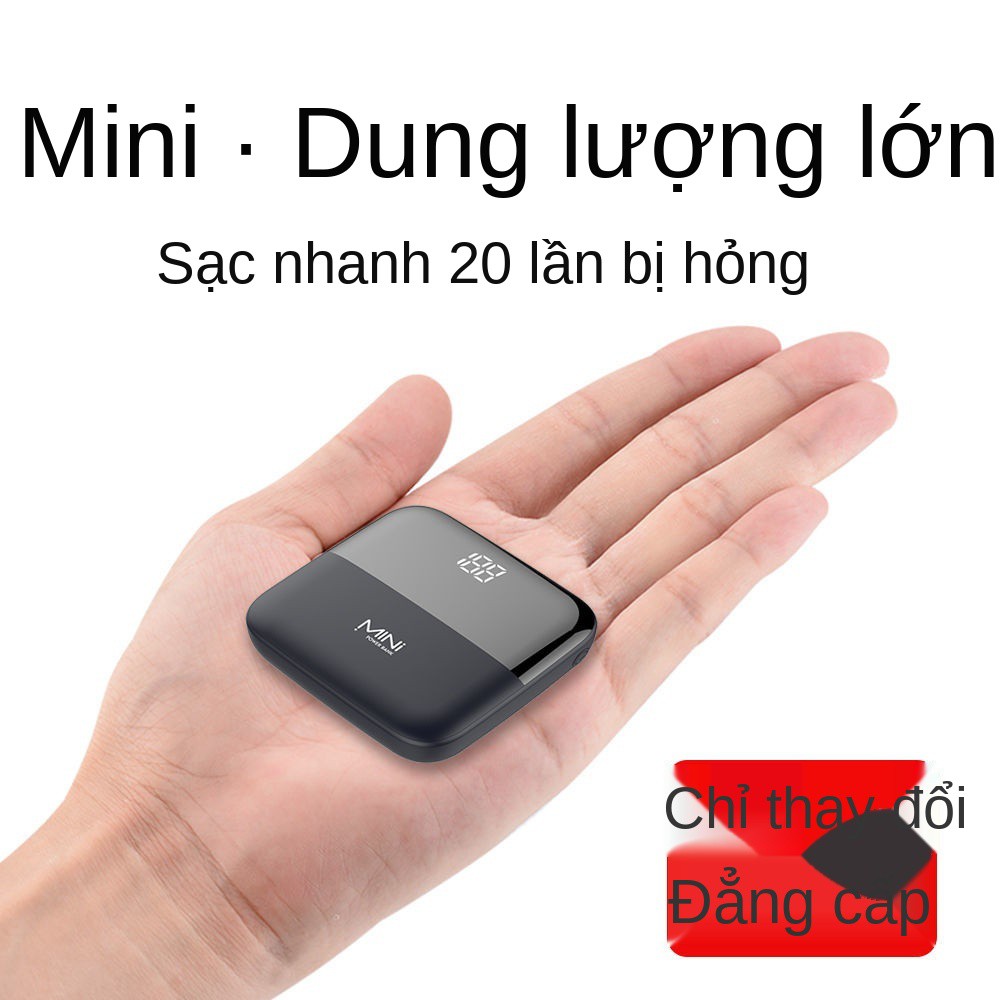 Pin dự phòng mini dung lượng cao 10000mAh, sạc nhanh và siêu mỏng Huawei OPPO Universal Apple