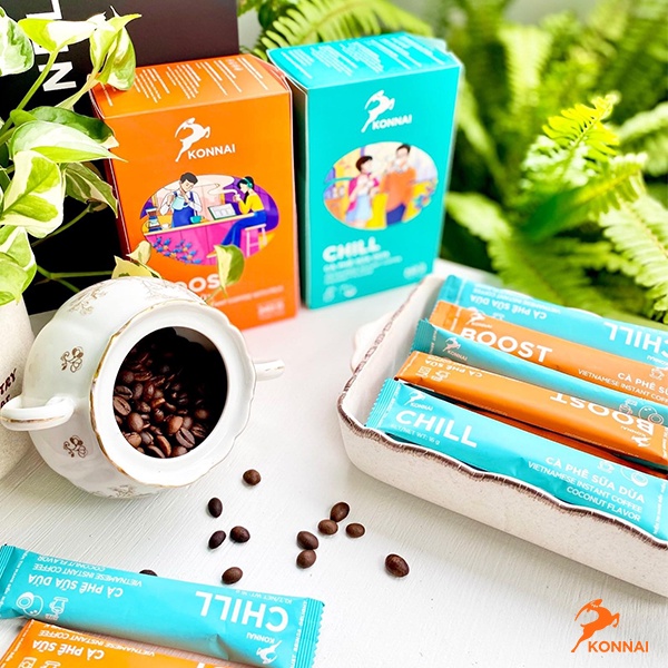 Combo cà phê hòa tan Konnai Coffee