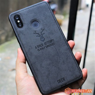 Ốp lưng Xiaomi vân da khắc hình Nai (Bộ 1)