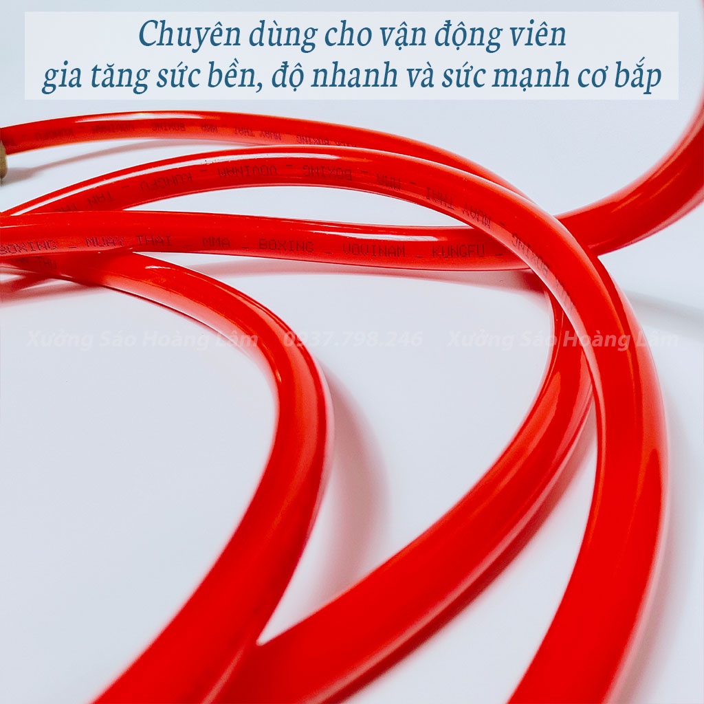 Dây Nhảy thể lực võ thuật Boxing, muay Thái... dài 2.8m, dây nhảy tập thể dục giảm cân tập Gym cán gỗ cao cấp siêu bền