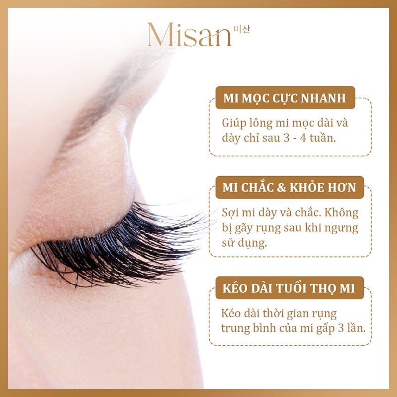 Serum Dưỡng Mi Misan - Làm Dài Mi - Kích Thích Mi Mọc Nhanh