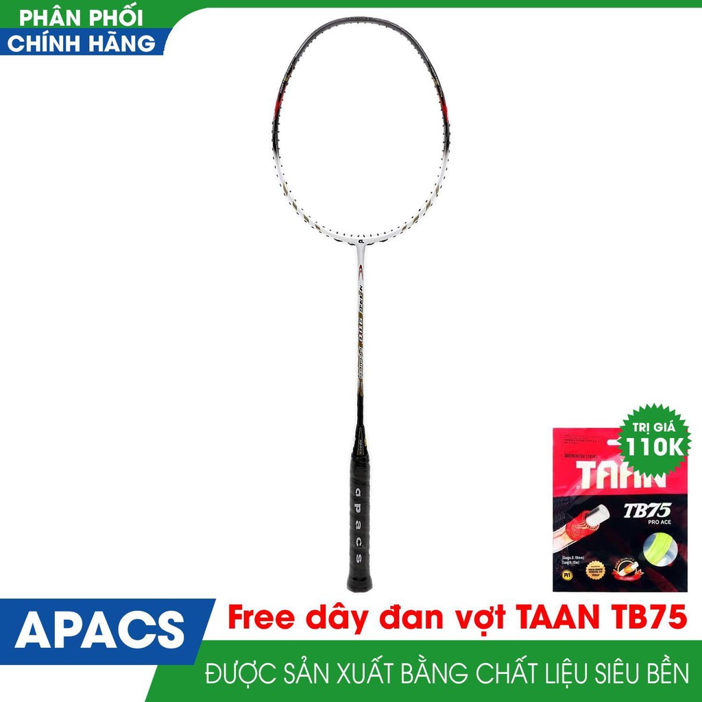 Vợt cầu lông APACS NANO 900 Power Trắng tặng kèm dây đan vợt