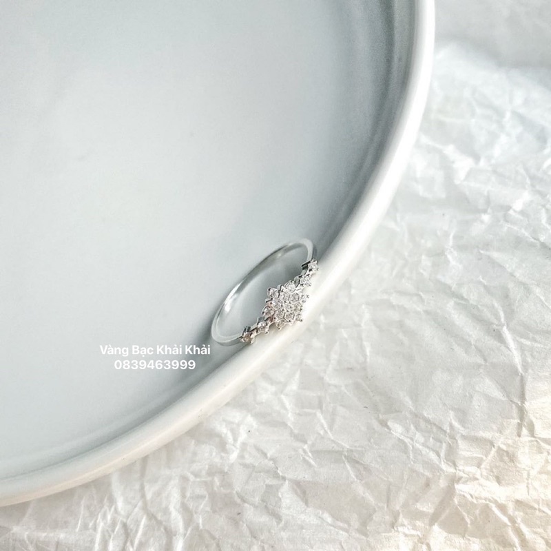 Nhẫn nữ Bạc ta hot , trẻ trung , sáng bóng , tặng kèm hộp đựng - Vàng Bạc Khải Khải