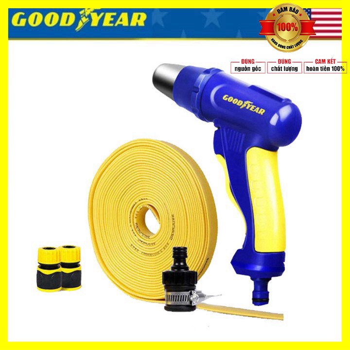 Súng xịt rửa xe ô tô thương hiệu cao cấp Goodyear GY-2858 3 chế độ tia thông minh