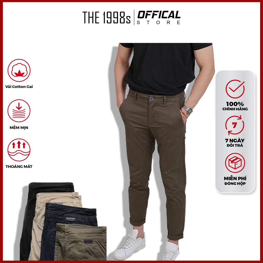 Quần Kaki Nam Form Baggy xuông Unisex vải nhập Hàn Cao cấp - THE 1998s OFFICIAL STORE