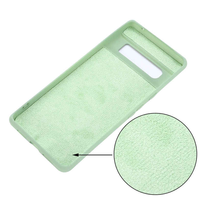 Ốp Điện Thoại Silicon Gel Mềm Phối Lớp Lót Vi Sợi Dành Cho Google Pixel 6 Pro / 6