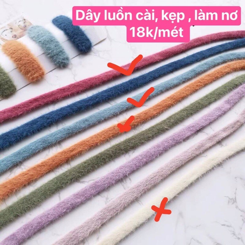 Dây luồn kẹp, cài , bờm phong cách Hàn Quốc