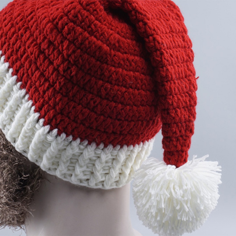 Mũ Beanie Dệt Kim Handmade Phong Cách Giáng Sinh Cho Nam Và Nữ