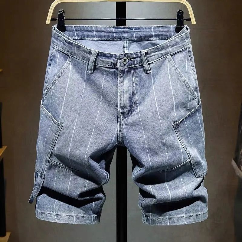 Quần Short Jean Dáng Suông Năng Động Hợp Thời Trang Cho Nam