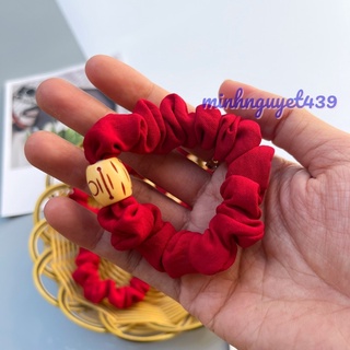 Cột tóc srunchies vải .Buộc tóc vải đũi ,vải lụa trang trí