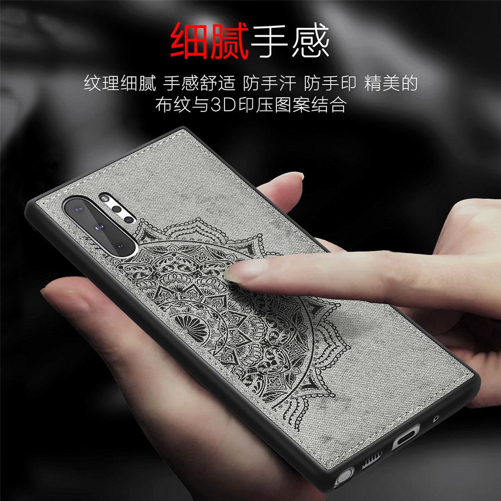 Ốp Điện Thoại Vải In Họa Tiết Mandala Có Nam Châm Cho Samsung Note20 Note20ultra Note10lite Note9 Bảo Vệ