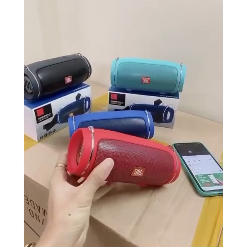 Loa Bluetooth JBL Charge 4+ Mini bass tốt khoẻ - có dây đeo