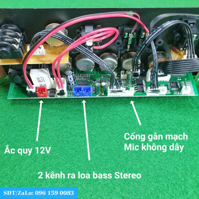 Mạch loa kéo hát Karaoke Bluetooh phiên bản full Chức Năng