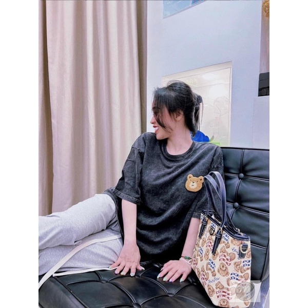 Áo phông gấu xám loang (chất đẹp)