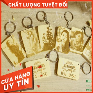 [KHẮC THEO YÊU CẦU] Móc khóa gỗ - Quà tặng ý nghĩa & cá tính
