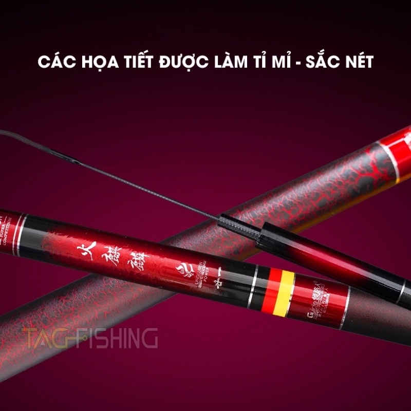 Cần Câu Đài GUIDE Kỳ Lân Lửa Săn Hàng 5H - Chính Hãng
