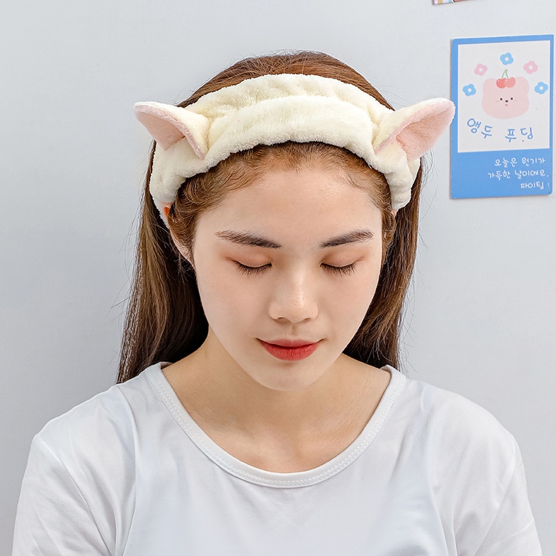 Băng Đô Tai Mèo 3D Vải Nhung Chất Xịn Siêu Mềm Mượt