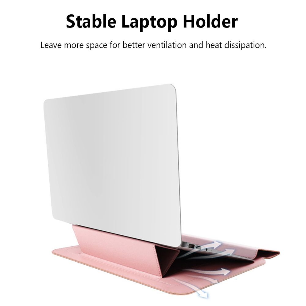 Túi đựng/ bao da laptop bằng da PU chống sốc nhiều màu 3 trong 1 chuyên nghiệp