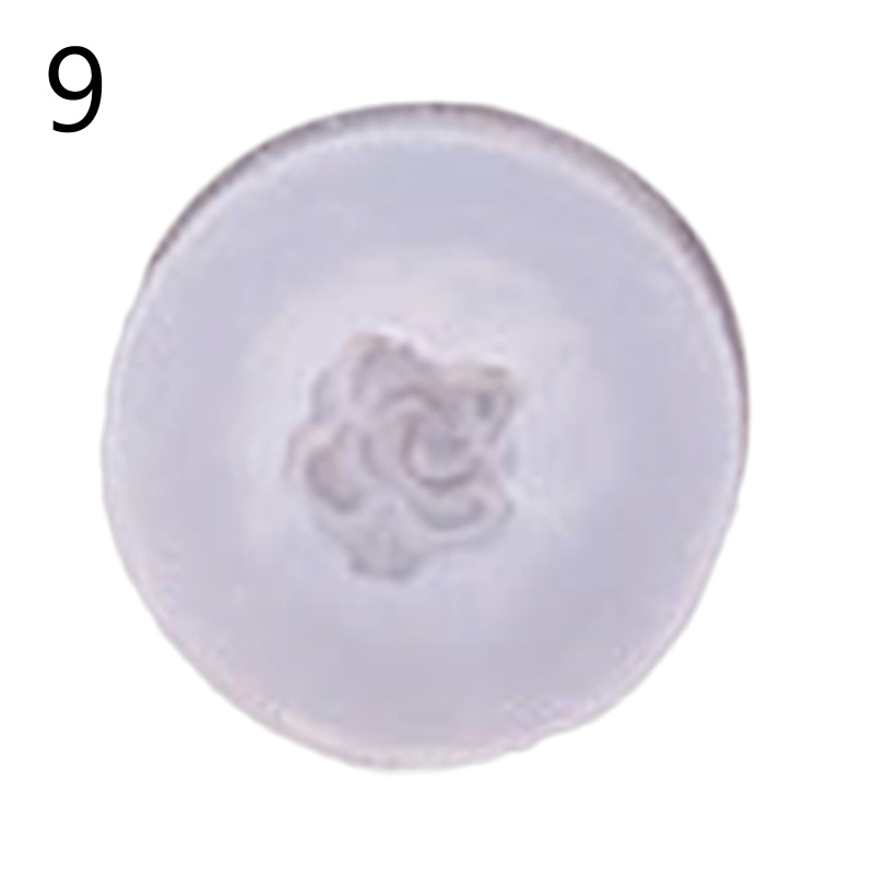 Khuôn Silicone Làm Móc Khóa Resin Epoxy Sáng Bóng Hình Bông Hoa Hình Học DIY