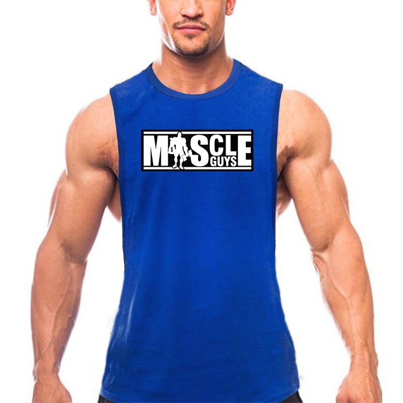 Áo Ba Lỗ Lưới Nhanh Khô Tập Thể Hình Thể Hình Thời Trang Mới Cho Nam