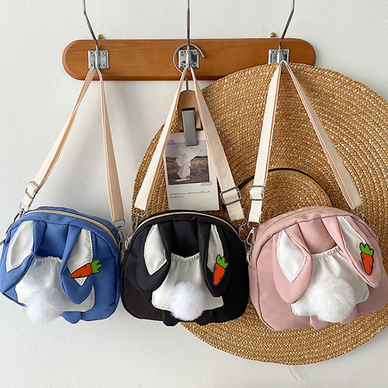 Túi đeo chéo IELGY hình tai thỏ hoạt hình hài hước cho nữ