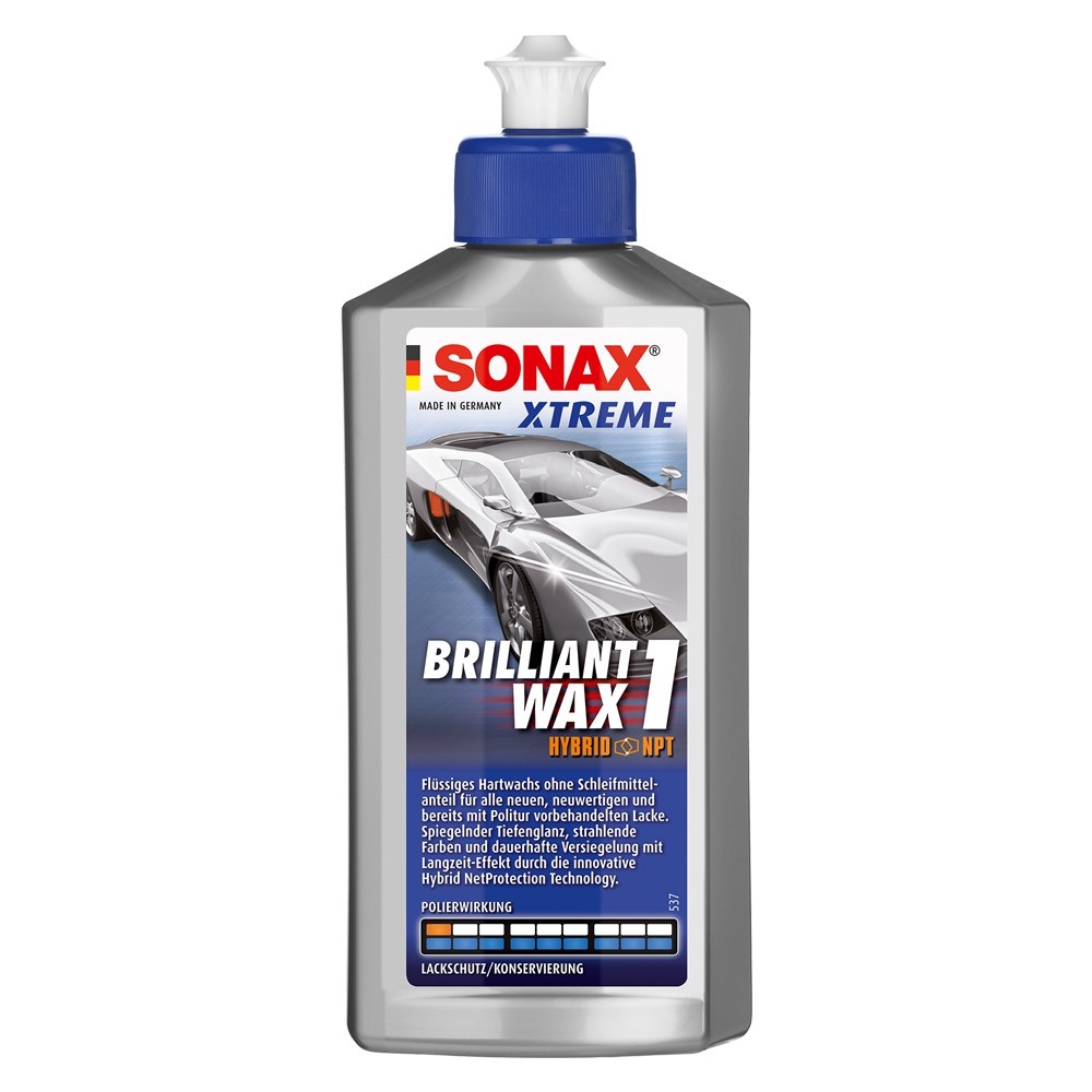 Wax phủ bề mặt sơn sáng bóng, hiệu ứng lá sen chống bám nước - Sonax xtreme brilliant wax 1