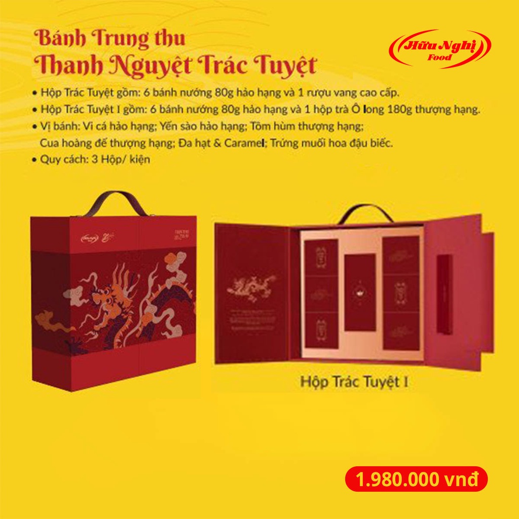 Bánh Trung Thu Hữu Nghị - Thanh Nguyệt Trác Tuyệt (HN.HDB6)