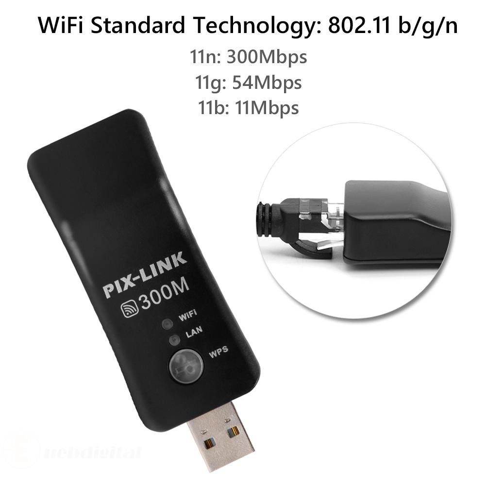 Usb Kết Nối Mạng Không Dây 300mbps Rj45 Wps | BigBuy360 - bigbuy360.vn