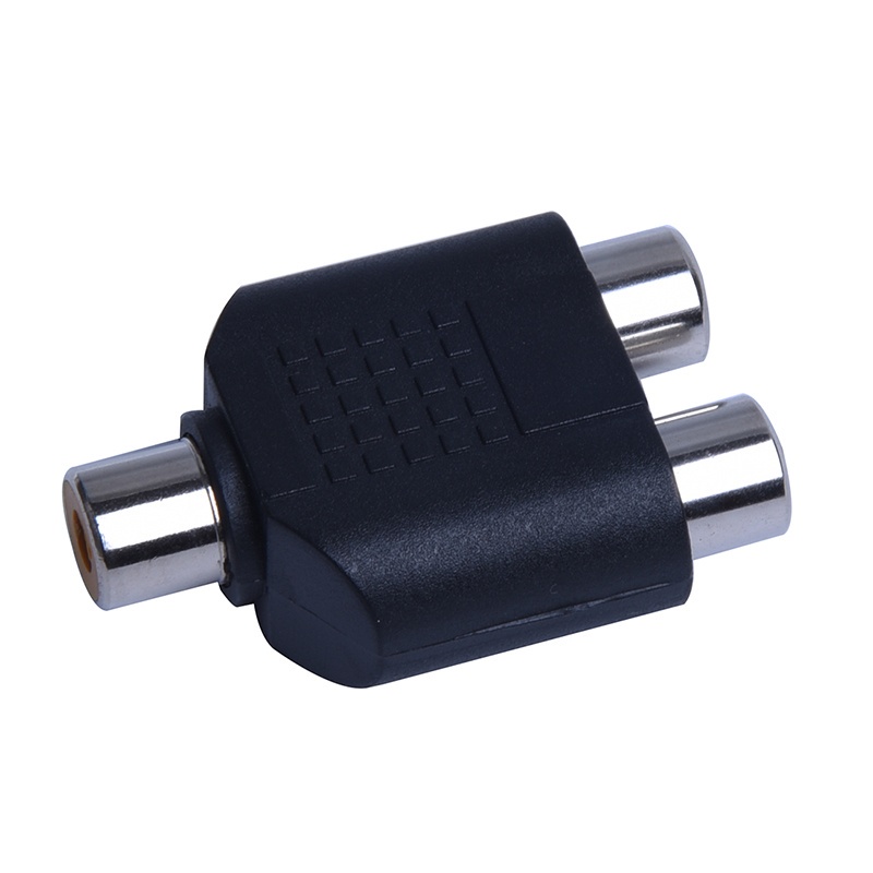 2 bộ chia AV RCA Bộ chuyển đổi Y 1 cái 2 cái, đen