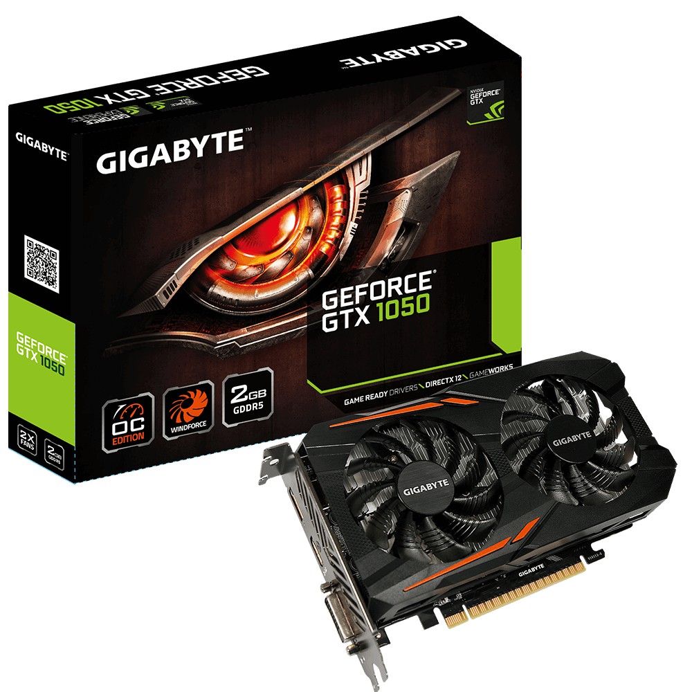 Card đồ họa Gigabyte GTX 1050 2gb bảo hành 3 tháng - Card đồ họa Giga GTX 1050