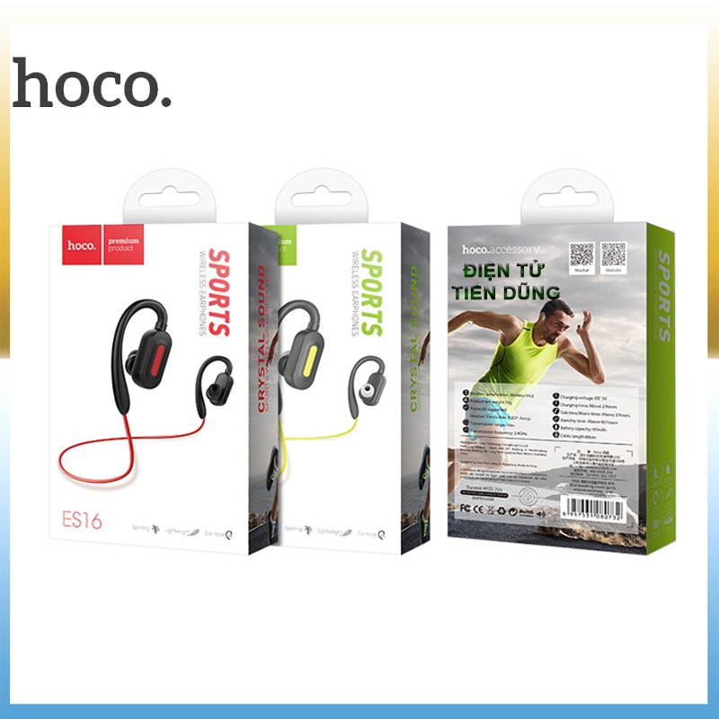 Tai Nghe Bluetooth Hoco ES16 Kiểu Dáng Thể Thao Quàng Cổ