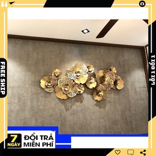 Tranh treo tường, tranh trang trí decor lá vàng mã s9 pt decor luxury pt decor luxury