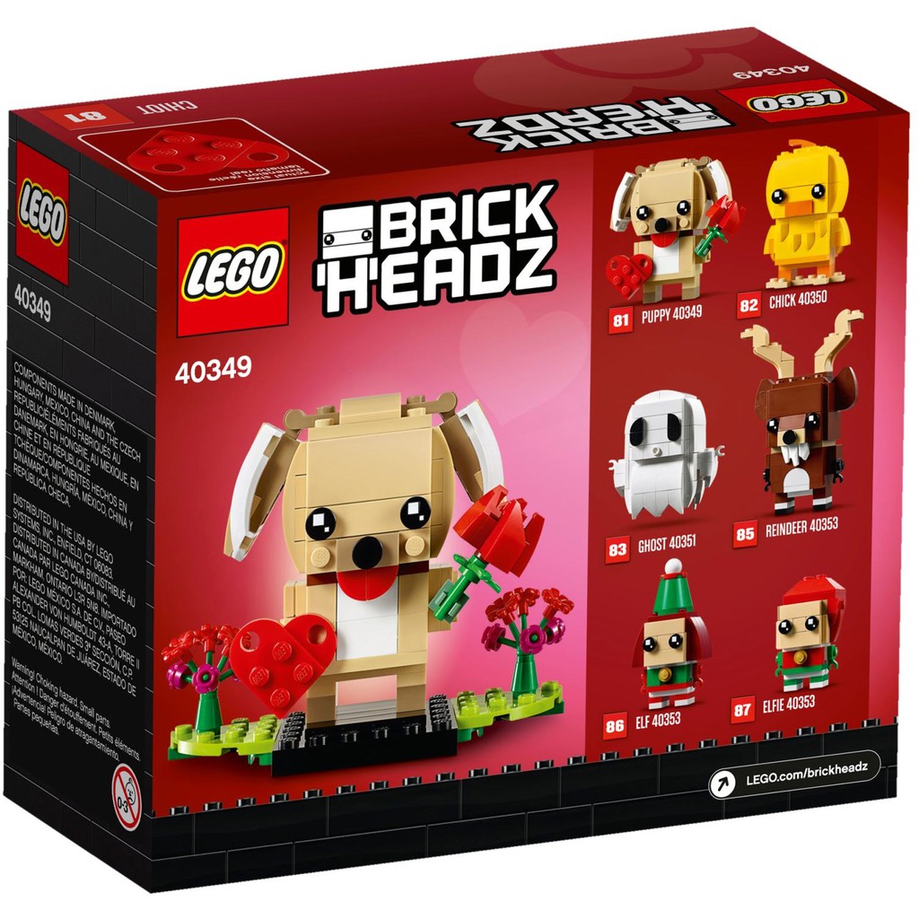 ❤ 40349 LEGO Valentine's Puppy - Chó con Puppy