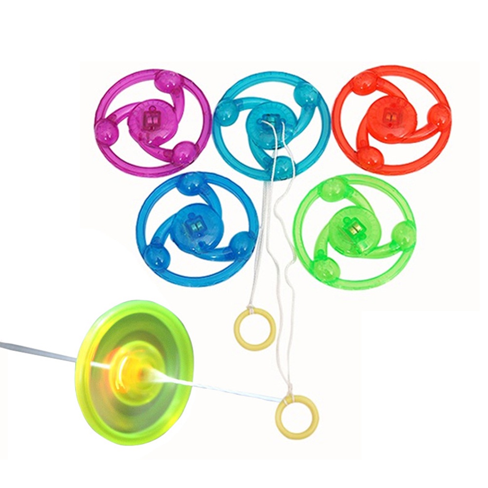 Đồ Chơi Đĩa Bay Bằng Nhựa Có Đèn LED Nhiều Màu Sắc Dành Cho Trẻ Em