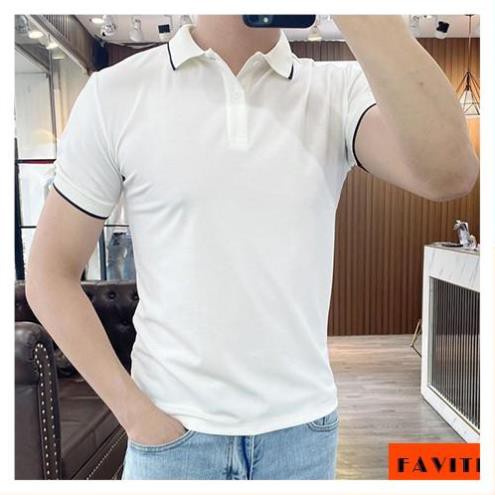 Áo phông nam có cổ đẹp tay ngắn cao cấp thời trang AT02