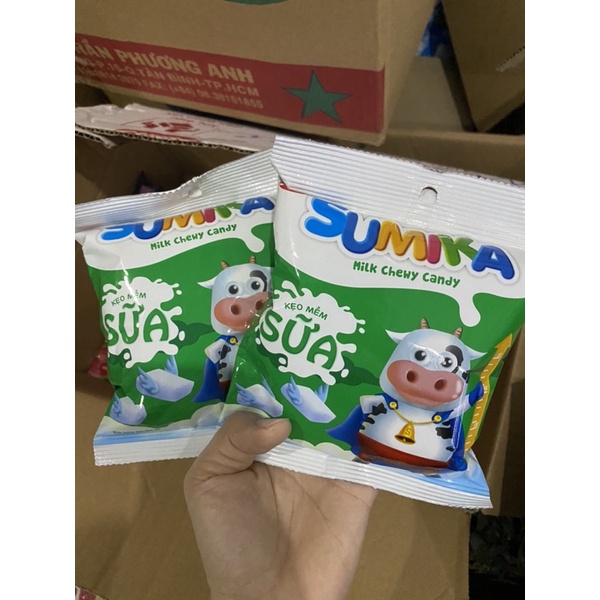 Kẹo Sữa Mềm SUMIKA Milk Chewy Candy BIBICA 70g