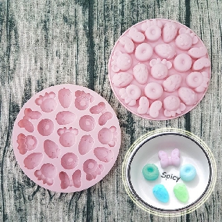 HCM - Khuôn silicon làm kẹo chip kẹo dẻo hình hoạt hình cute