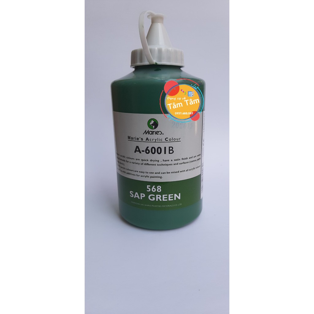 [ TÂM TÂM ]-Màu acrylic Maries bình bóp 1000ml, acrylic Marie's bình vòi 1 lit
