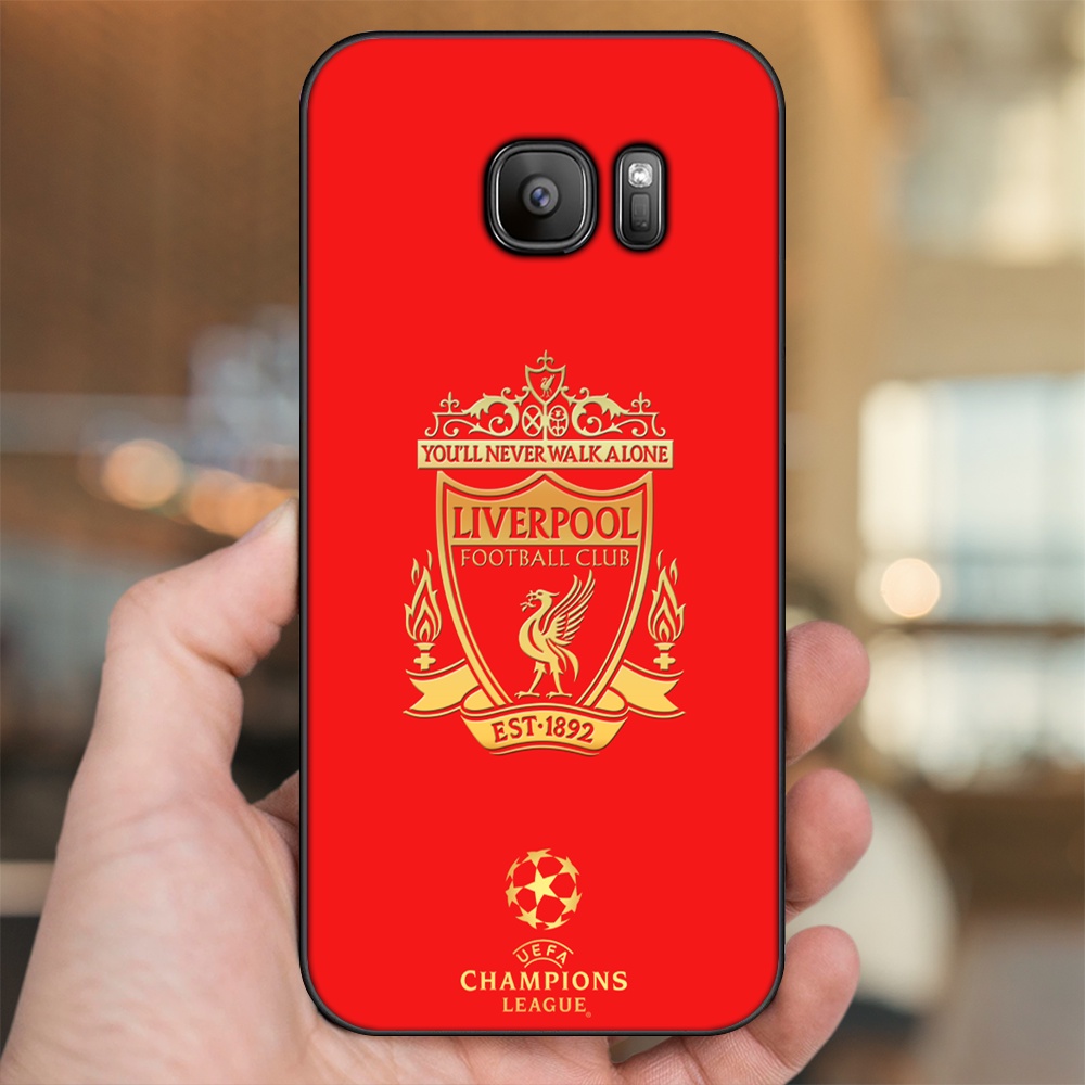 Ốp lưng Samsung S6, S6 Edge, S6 Edge Plus, S7, S7 Edge viền đen in hình Liverpool FC
