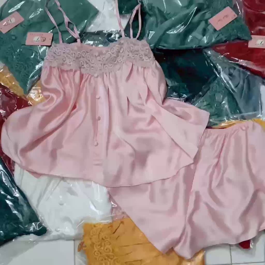 Đồ Ngủ Sexy Lụa Hinci.store Đồ Ngủ 2 Dây Ren Gợi Cảm Trước Ngực Có Nút Bọc Mát Mềm Mại Gợi Cảm DN51 | BigBuy360 - bigbuy360.vn